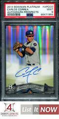 Carlos Correa #APCCO Baseball Cards 2014 Bowman Platinum Autograph Prospects Prices