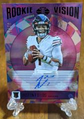 Justin Fields [Black] Football Cards 2021 Panini Illusions Rookie Vision Signatures Prices