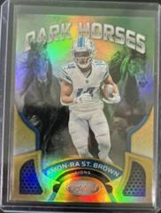 Amon Ra St. Brown [Gold] Football Cards 2022 Panini Certified Dark Horses Prices