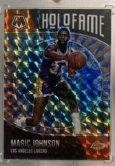 Magic Johnson [Reactive Blue Mosaic] #11 Basketball Cards 2020 Panini Mosaic HoloFame Prices
