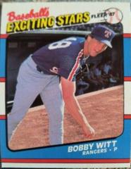 Bobby Witt Baseball Cards 1987 Fleer Exciting Stars Prices