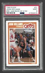 John Williams [Err. Has Back of #31] Basketball Cards 1989 Fleer Prices