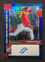 Connor Seabold [Blue] #SS-CS Baseball Cards 2022 Panini Donruss Signature Series Prices