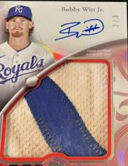 Bobby Witt Jr. [Red] #SSJPA-BW Baseball Cards 2024 Topps Sterling Splendor Jumbo Patch Autograph Prices