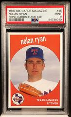 Nolan Ryan [Hand Cut] #45 Baseball Cards 1989 Baseball Cards Magazine Repli Prices