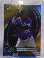 Elehuris Montero [Gold] #86 Baseball Cards 2022 Bowman Platinum Prices