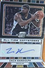 Zach Randolph [Orange] #6 Basketball Cards 2022 Panini Contenders Optic All-Time Autograph Prices