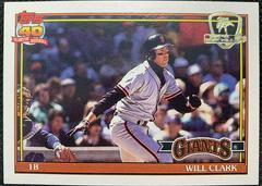 Will Clark Baseball Cards 1991 Topps Desert Shield Prices