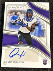Quentin Johnston [Rookie Patch Autograph] #129 Football Cards 2023 Panini Immaculate Prices