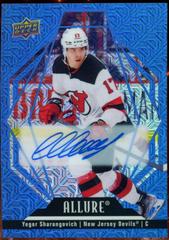 Yegor Sharangovich [Blue Line Autograph] #53 Hockey Cards 2022 Upper Deck Allure Prices