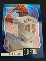 Bob Gibson [Carolina Blue Prizm] #OS-3 Baseball Cards 2021 Panini Prizm Old School Prices