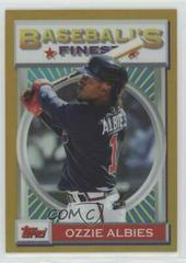 Ozzie Albies [Gold Refractor] #43 Baseball Cards 2020 Topps Finest Flashbacks Prices