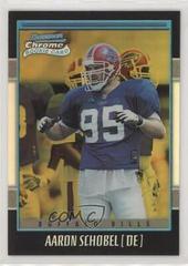 Aaron Schobel [Gold Refractor] #198 Football Cards 2001 Bowman Chrome Prices