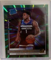 Anthony Edwards [Green Laser] Basketball Cards 2020 Donruss Prices