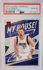 Luka Doncic [Red] #1 Basketball Cards 2019 Panini Clearly Donruss My House Prices