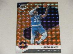 LeBron James [Orange Fluorescent] Basketball Cards 2020 Panini Mosaic Prices