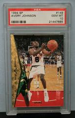 Avery Johnson Basketball Cards 1994 SP Prices