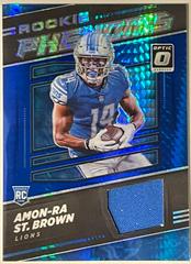 Amon Ra St. Brown [Blue Hyper] #RP-28 Football Cards 2021 Panini Donruss Optic Rookie Phenoms Prices