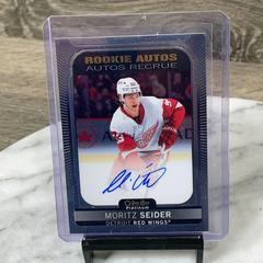 Moritz Seider [Red Prism] #R-SE Hockey Cards 2021 O-Pee-Chee Rookie Autographs Prices