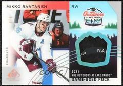 Mikko Rantanen #LTP-MR Hockey Cards 2021 SP Game Used NHL Lake Tahoe Games Puck Relics Prices