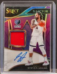 Steven Adams [Purple Prizm] #XF-SAD Basketball Cards 2021 Panini Select X Factor Memorabilia Signatures Prices