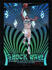 Giannis Antetokounmpo [Cubic] #15 Basketball Cards 2018 Panini Revolution Shock Wave Prices