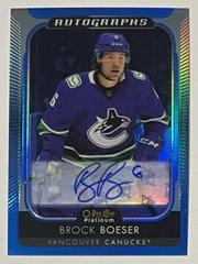 Brock Boeser #BA-BO Hockey Cards 2021 O-Pee-Chee Platinum Blue Rainbow Autographs Prices