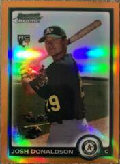 Josh Donaldson [Orange Refractor] #192 Baseball Cards 2010 Bowman Chrome Prices