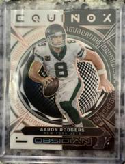Aaron Rodgers [Orange Electric Etch] #19 Football Cards 2023 Panini Obsidian Equinox Prices