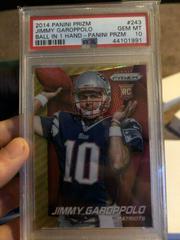 Jimmy Garoppolo [Ball in 1 Hand Prizm] #243 Football Cards 2014 Panini Prizm Prices