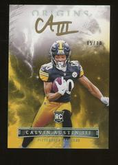 Calvin Austin III [Gold] Football Cards 2022 Panini Origins Rookie Autographs Prices