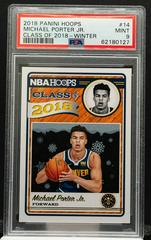 Michael Porter Jr. [Winter] #14 Basketball Cards 2018 Panini Hoops Class of 2018 Prices