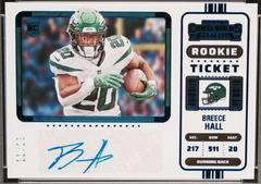 Breece Hall [Blue] #105 Football Cards 2022 Panini Zenith Contenders Rookie Ticket Autographs Prices