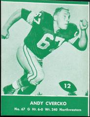 Andy Cvercko Football Cards 1961 Lake to Lake Packers Prices