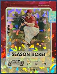 Aaron Nola [Cracked Ice] #93 Baseball Cards 2021 Panini Contenders Prices