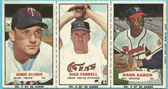 Killebrew, Farrell, Aaron [Hand Cut] Baseball Cards 1964 Bazooka Panel Prices