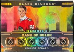 Connor Bedard [Pure Black] #BCR-CB Hockey Cards 2023 Upper Deck Black Diamond Band of Color Rookie Prices