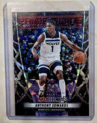 Anthony Edwards [Hyper Red] #9 Basketball Cards 2022 Panini Hoops Prime Twine Prices
