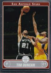 Tim Duncan #2 Basketball Cards 2006 Topps Chrome Prices