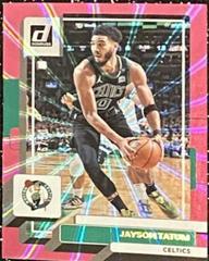 Jayson Tatum [Pink Laser] #1 Basketball Cards 2022 Panini Donruss Prices