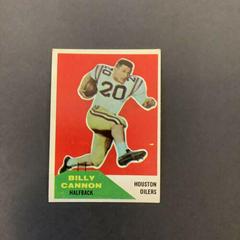 Billy Cannon Football Cards 1960 Fleer Prices