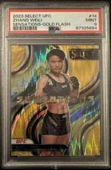 Zhang Weili [Gold Flash] #14 Ufc Cards 2023 Panini Select UFC Sensations Prices