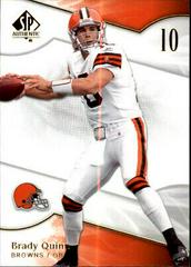 Brady Quinn #71 Football Cards 2009 SP Authentic Prices