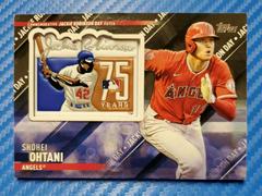 Shohei Ohtani [Black] Baseball Cards 2022 Topps Update Special Event Patch Relics Prices