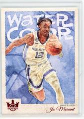 Ja Morant [Ruby] #4 Basketball Cards 2022 Panini Court Kings Water Color Prices