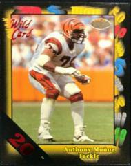 Anthony Munoz [20 Stripe] Football Cards 1991 Wild Card Prices