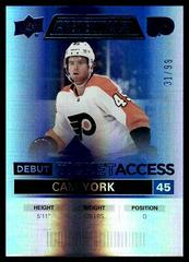 Cam York [Blue] #110 Hockey Cards 2021 Upper Deck Credentials Prices