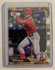Shohei Ohtani [Gold] #34 Baseball Cards 2019 Bowman Prices