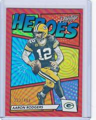 Aaron Rodgers [Red] #H-1 Football Cards 2022 Panini Prestige Heroes Prices