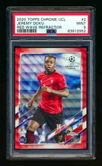 Kylian Mbappe [Red Wave Refractor] Soccer Cards 2021 Topps Chrome UEFA Champions League Prices